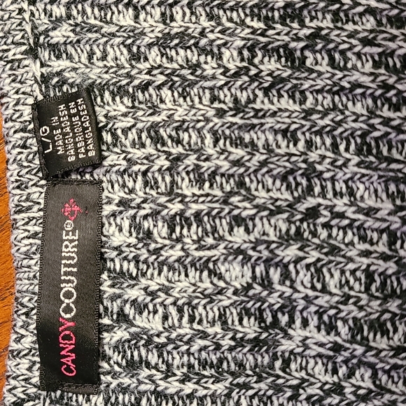 Grey, Rib-knit style mini dress. Large. - Picture 3 of 3